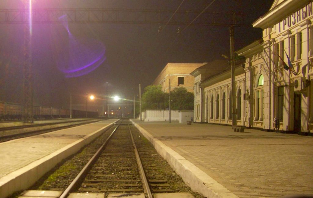 Stacja kolejowa w mieście Grozny