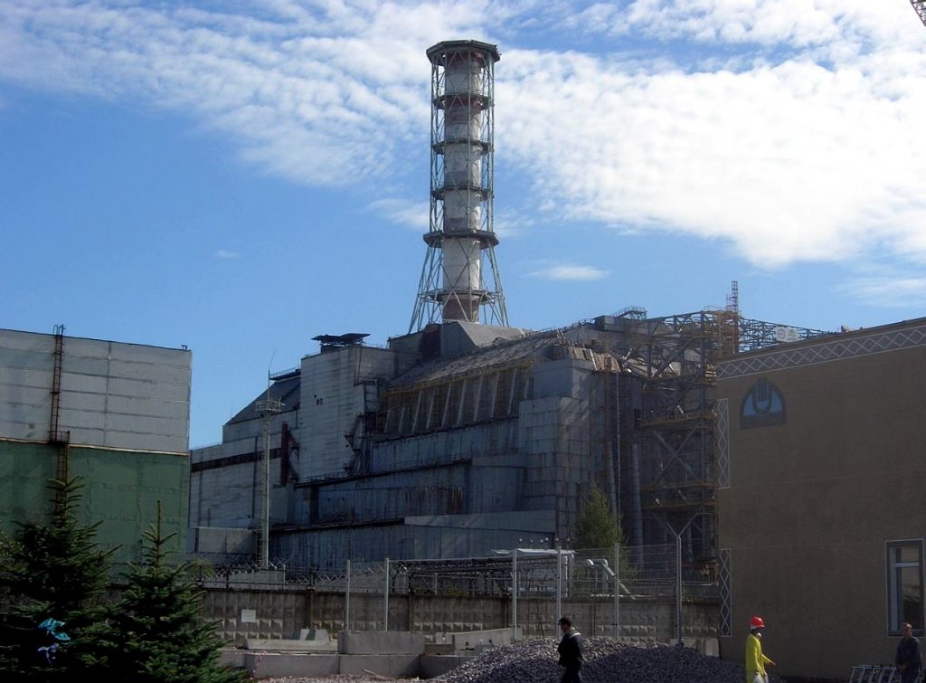 Elektrownia atomowa w Czarnobylu - sarkofag.