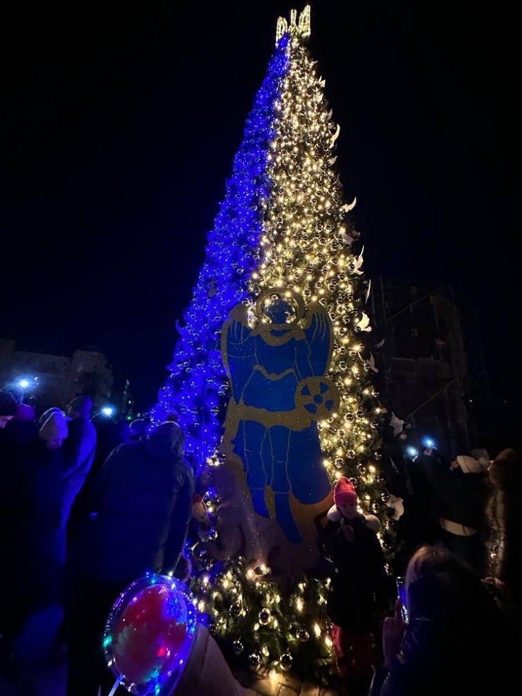Choinka w stolicy Ukrainy